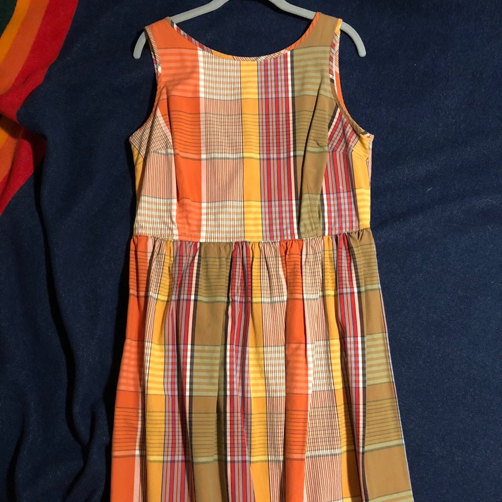 Isaac Mizrahi plaid dress